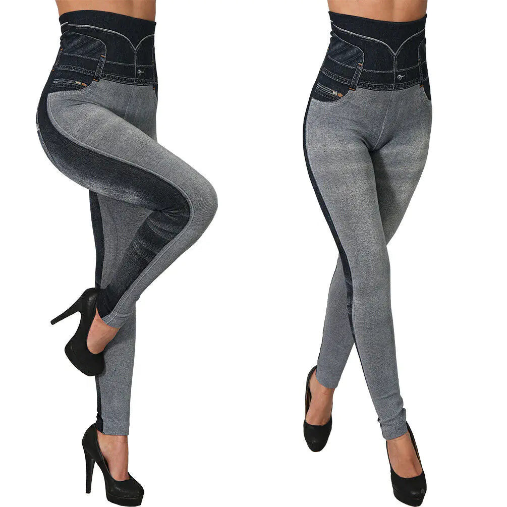 Seamless Jean-Like Leggings for Women