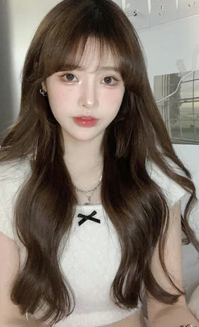 Korean Style Lolita Black Cosplay Wavy Wig